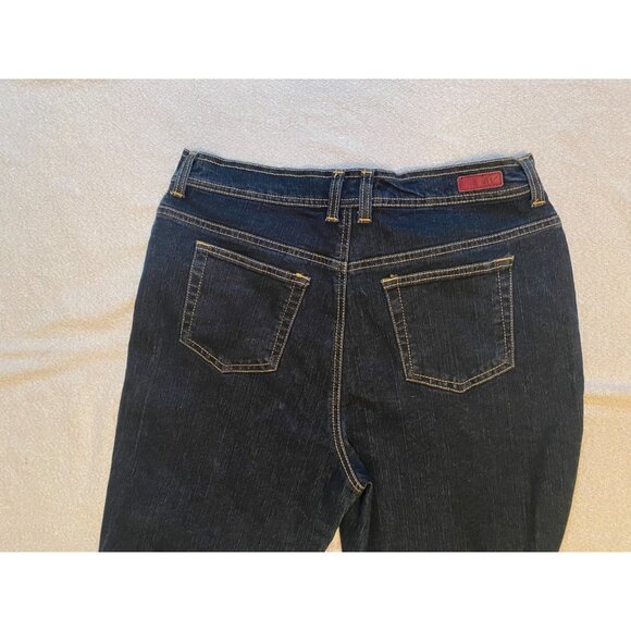 Gloria Vanderbilt size 14 dark denim jeans. Amanda style - Picture 4 of 9
